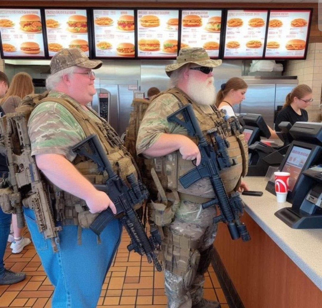 "Oh, don't mind Randy and Clarence. They just got back from three tours of duty in Whitemanistan"