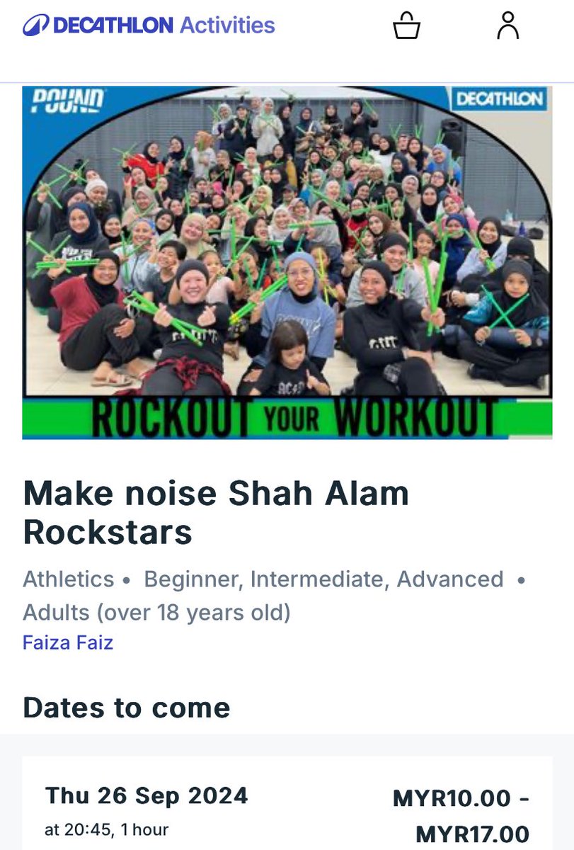 frztlbalqis's tweet image. Hi girls, anyone interested nak ganti my place untuk kelas pound esok malam? Terpaksa let go sebab tangan I tak heal lagi after vaccine. 

RM15 only per pax per class. HMU!

#poundclass #shahalam #pound #poundshahalam