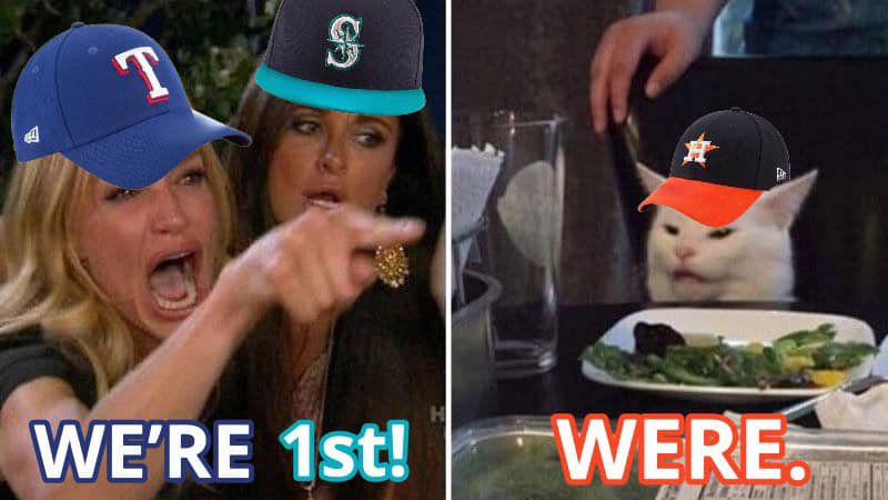 TheAstrosLocker's tweet image. Hang the banner! First place until the All Star Break.