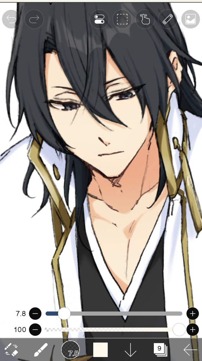 🌸様、あの4人の中で1番描きやすいかもしれない......