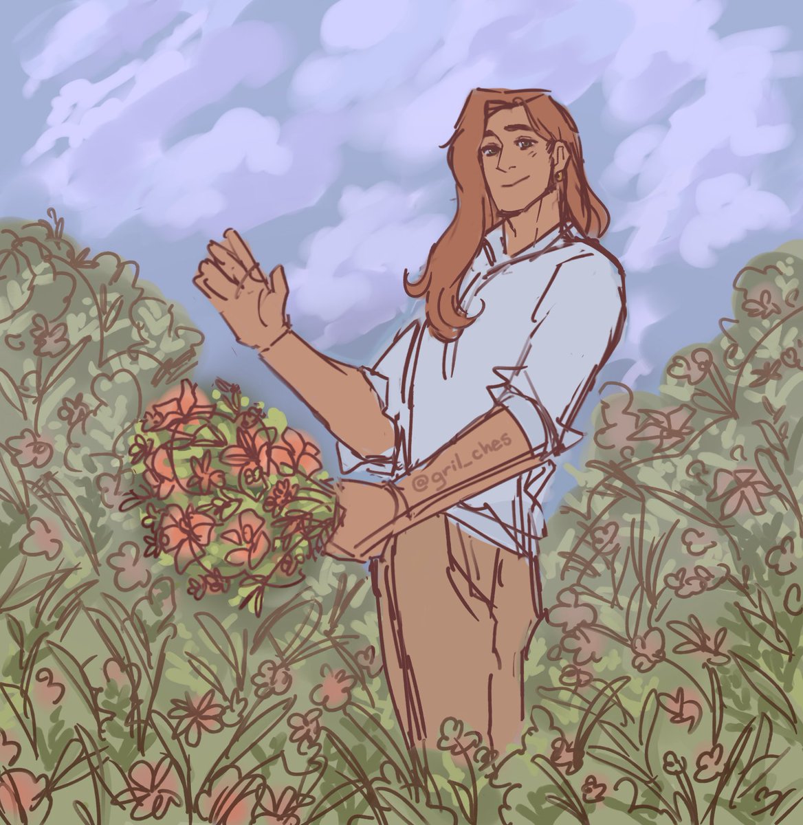 picking flowers for u💐
#StardewValleyfanart #StardewValley