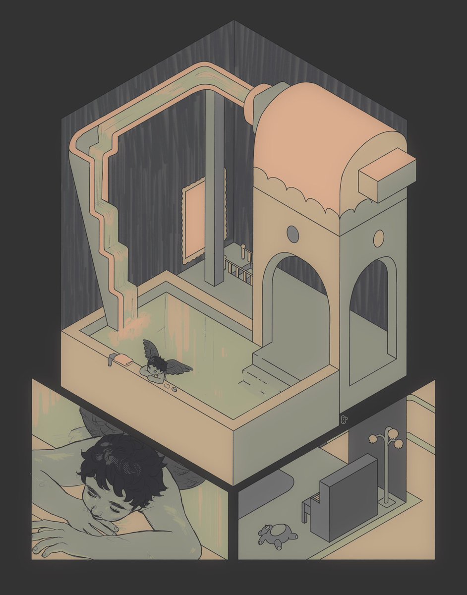 pipskippy's tweet photo. he is sleeping in the isometric bath 🛀 https://t.co/a3ofhJwvHl