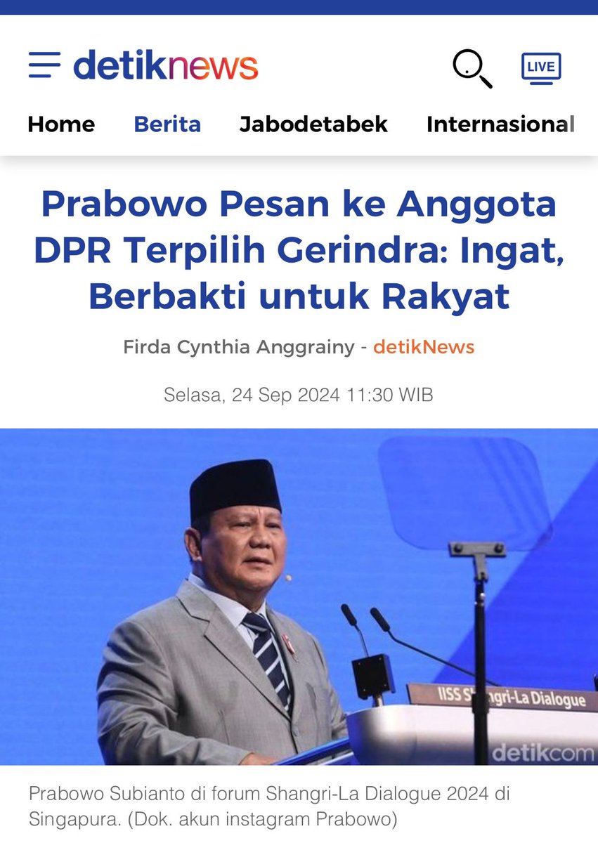Setuju banget, KerjaJKW PRABOWOlanjutkan pastikan selalu berjuang keras tidak lelah untuk menyempurnakan layanan kepada masyarakat.

PercumaNYOBA AduDOMBA