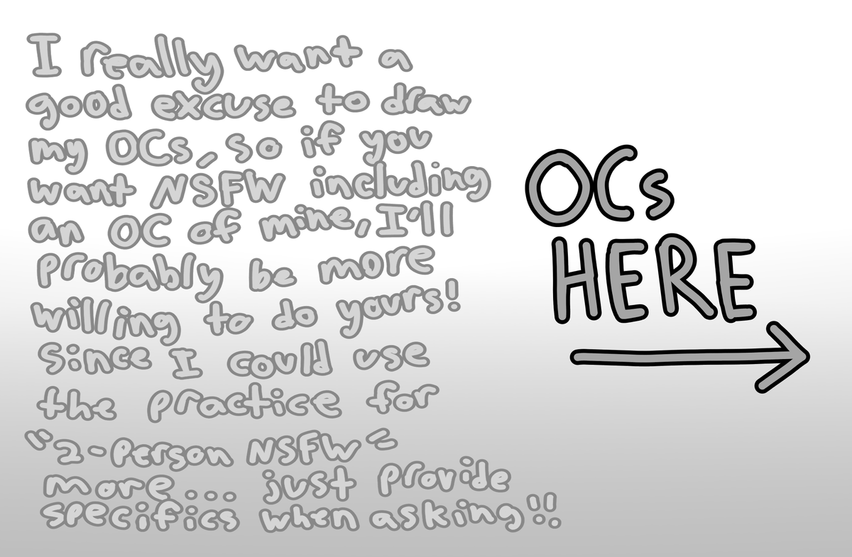_KeNSFW_'s tweet photo. ive returned and guess what. FREE NSFW ART CUZ I NEED A REASON TO GET BACK INTO IT HAHAHA!! (AND IN TIME FOR 100 FOLLOWERS TOO WOO!!)

make sure to read through. but just like + retweet + follow (must be followed) and comment OC refs

#nsfw #nsfwacc #nsfwtwt #nsfwart #nsfwartist https://t.co/tCGZCt5AxS