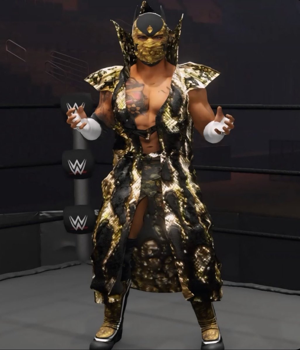 Updated mask and added jacket.
#WWE 
#WWE2K24