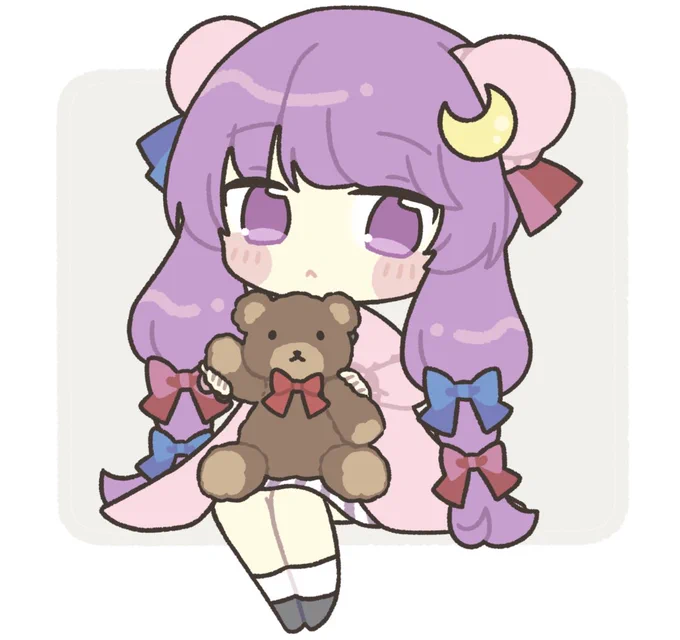 くまパチュリーさん #東方Project 