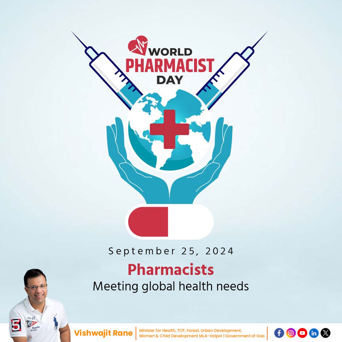 On #WorldPharmacistsDay, honouring and celebrating the dedication of pharmacists who play a vital role in ensuring safe and effective healthcare. Their expertise and commitment are essential to building healthier communities. Thank you for being the backbone of patient care.