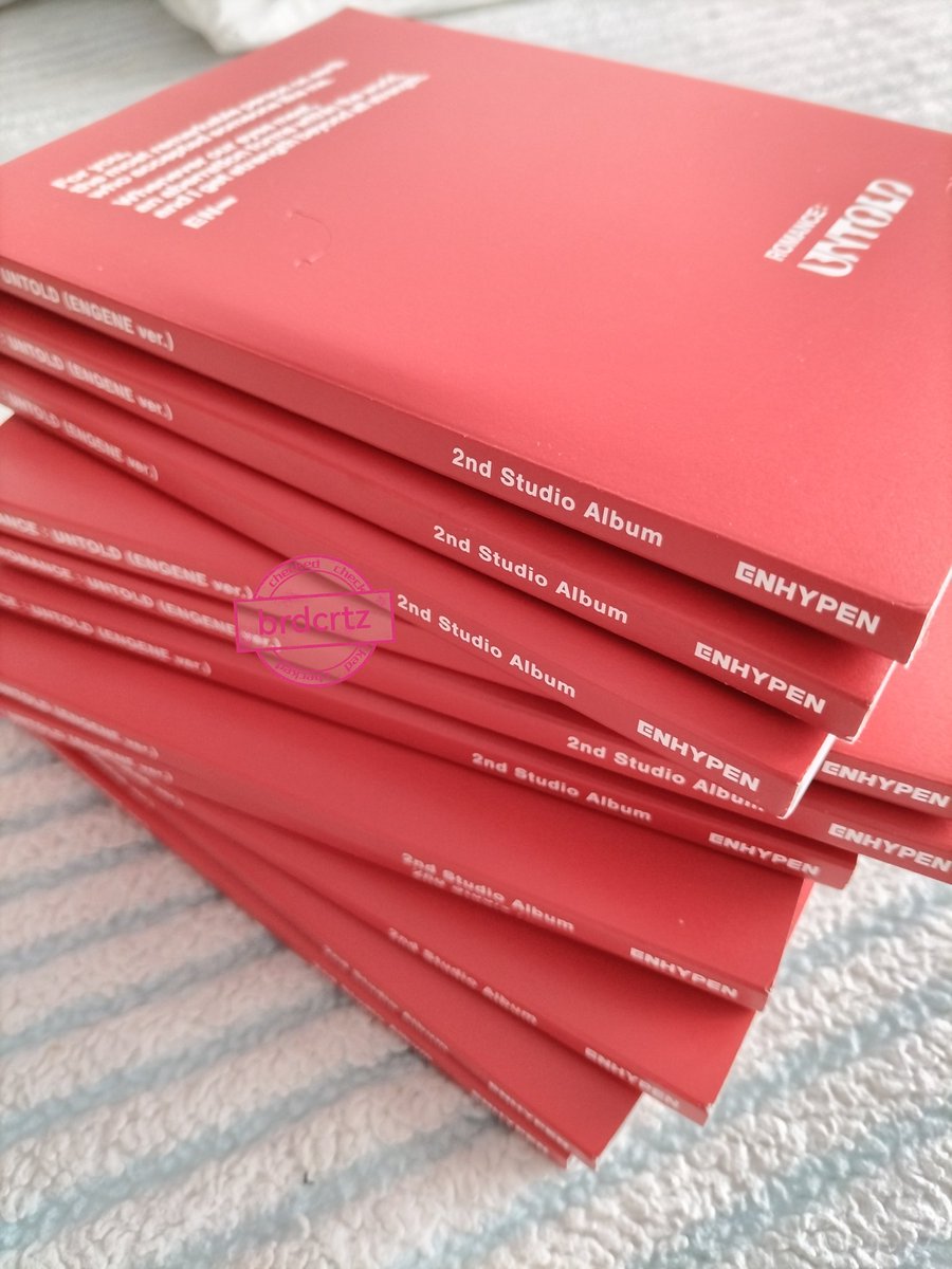 #brdcrtzphgo ¬ wts lfb ph onhand

ENHYPEN ROMANCE: UNTOLD ENGENE VERSION UNSEALED ALBUM FOR SALE! 

¬ ₱70 ea only ‼️
¬ inclusions on alt. 

💜 jungwon heeseung jay jake sunghoon sunoo ni-ki r:u engene ver