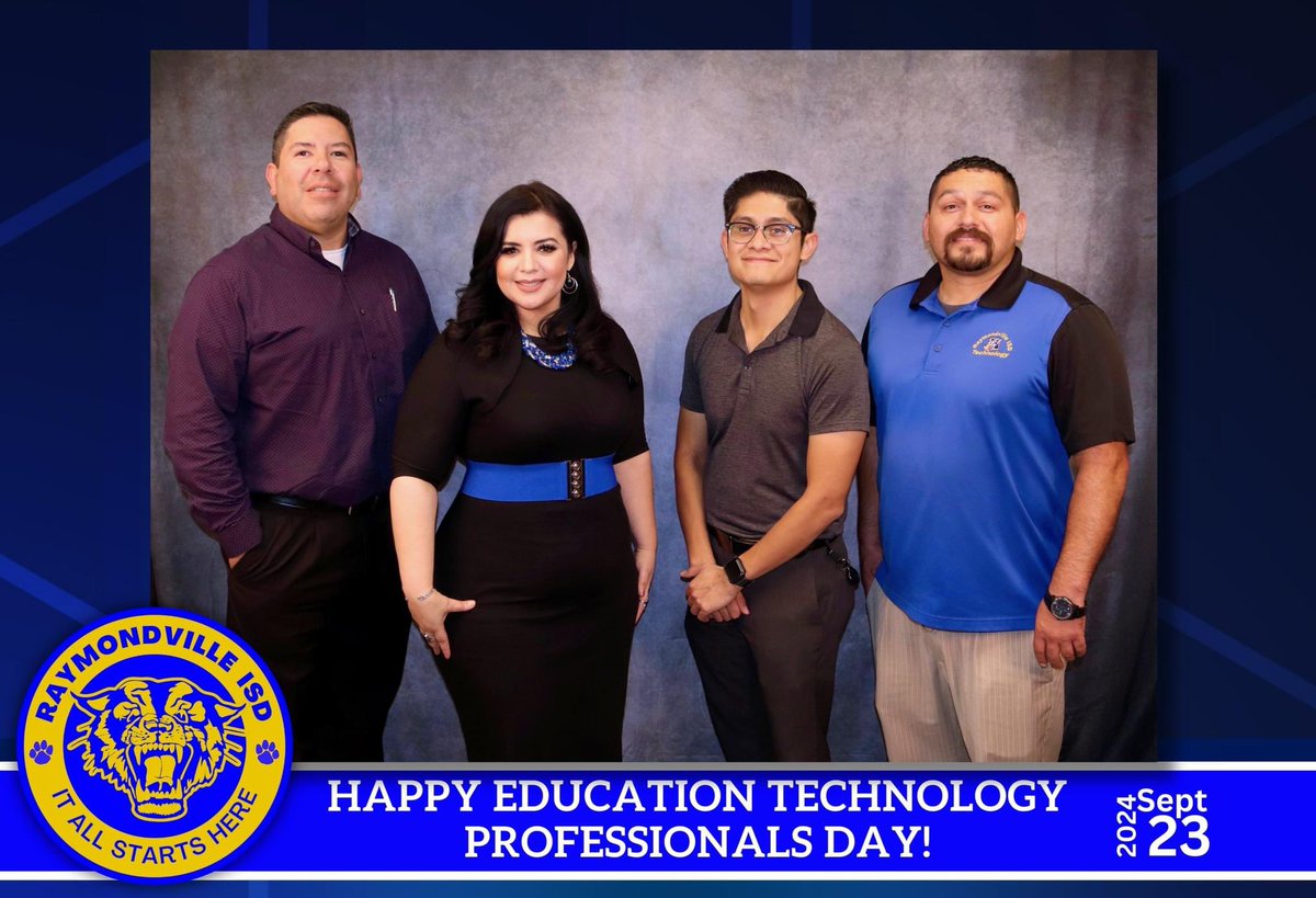 RaymondvilleISD's tweet photo. We proudly recognize and celebrate our RISD EdTech Heroes From handling tough tasks to always finding a way to get things done, this amazing team ensures our systems run smoothly and supports innovative learning in the classroom.
Happy Education Technology Professionals Day! https://t.co/4tOt2ohxVb