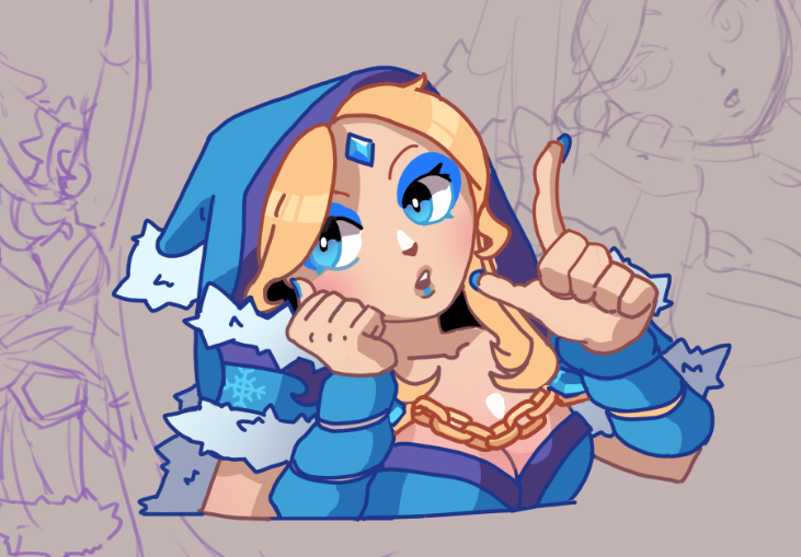 Every time my posts get likes I get such a dose of inspiration that today I had the pleasure of drawing NOT pixels 

#dota2