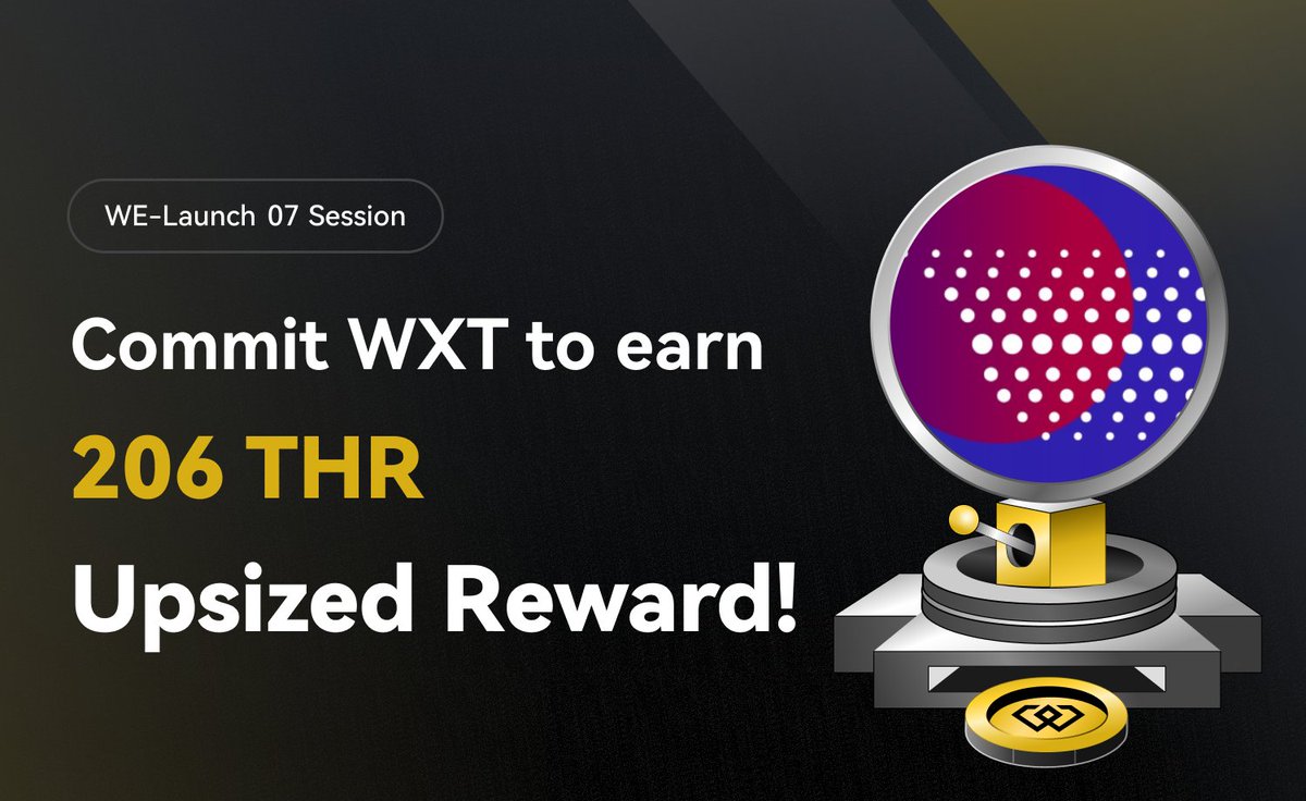 🚀 Exciting Reward Boost! The ThoreCoin #WELaunch just leveled up—now featuring a prize pool of 206 $THR tokens! 

🔗Commit Now: weex.com/WE-Launch/deta…

💰 Hold $WXT and unlock MASSIVE airdrops: weex.com/trade/WXT-USDT 
#WEEXWXT #SOL #ThoreCoin