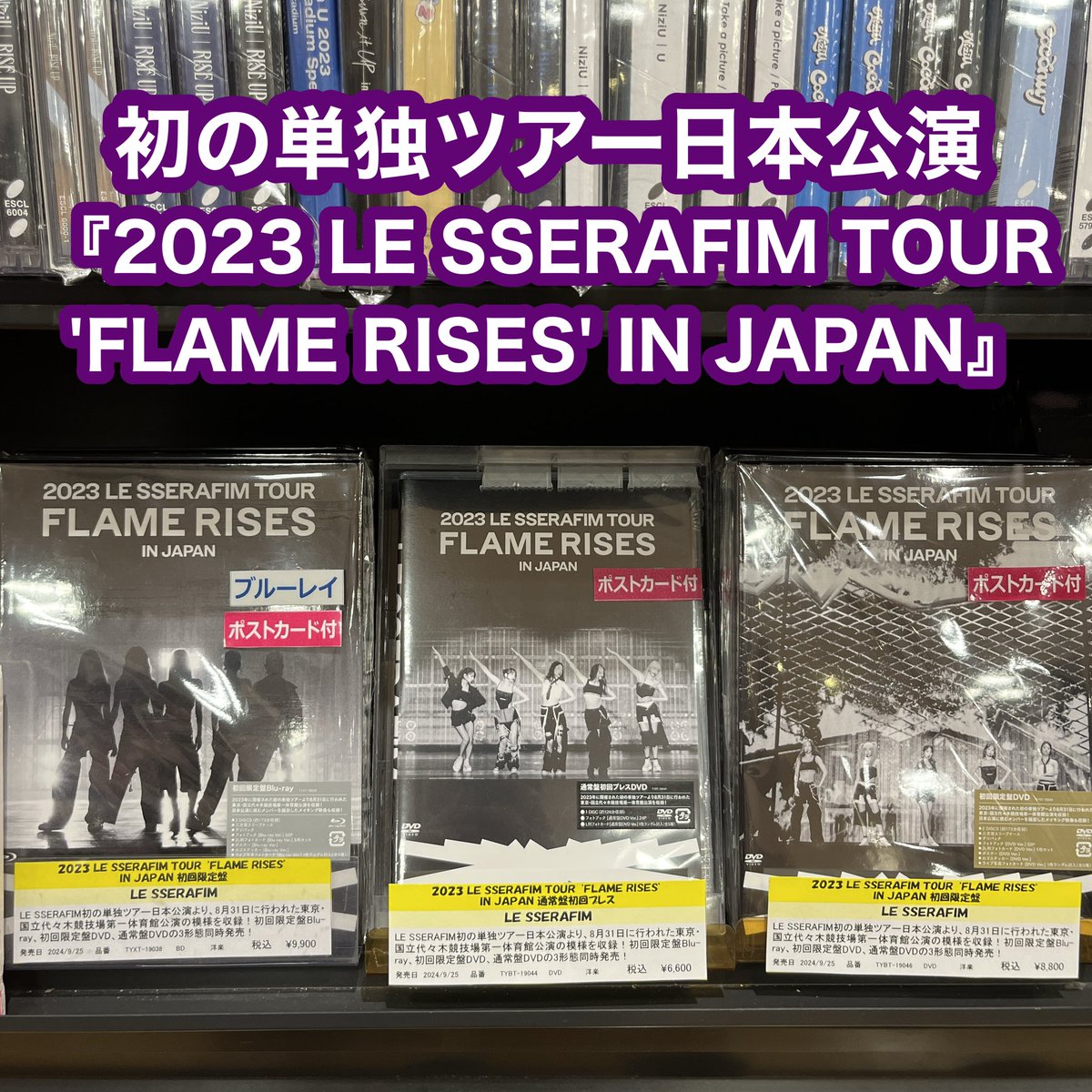 LeSserafim FLAME RISES 初回限定盤 DVD LIVE