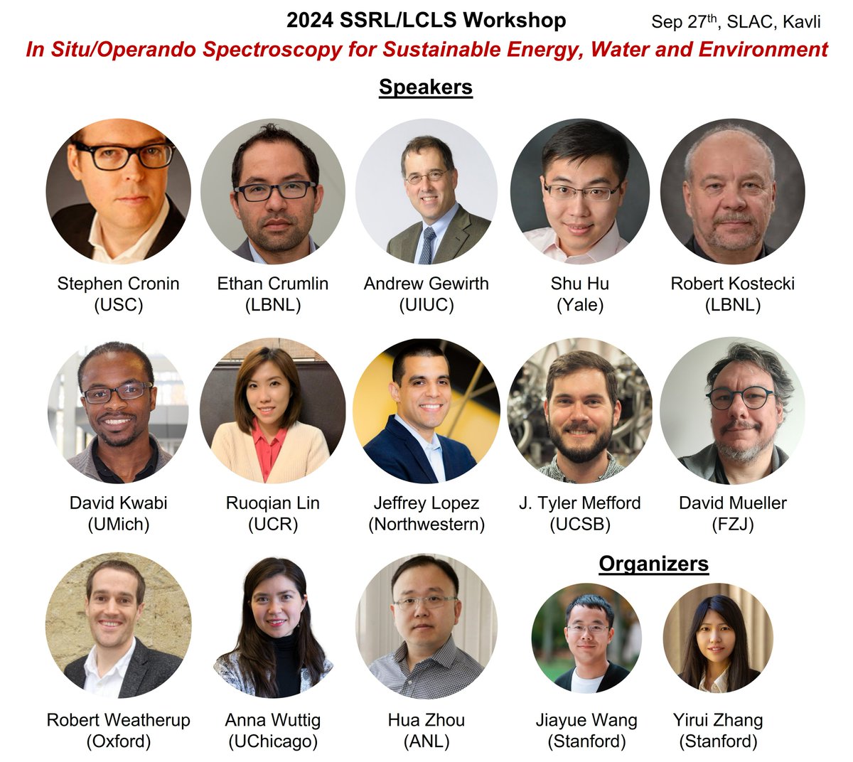 Excited for the In Situ/Operando Spectroscopy Workshop this Friday <a href="/SLAClab/">SLAC</a>, as part of the 2024 SSRL User Meeting. Looking forward to meeting all the speakers, and diving into insightful talks and engaging discussions!