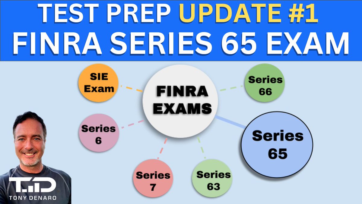 Tony_Denaro's tweet photo. Series 65 Test Prep Update 1 - Preparing for the Series 65 Exam - See how I'm progressing! LINK==>https://t.co/2l0mCtts4E #Series65 #Achievable https://t.co/7RaKHOjfpF