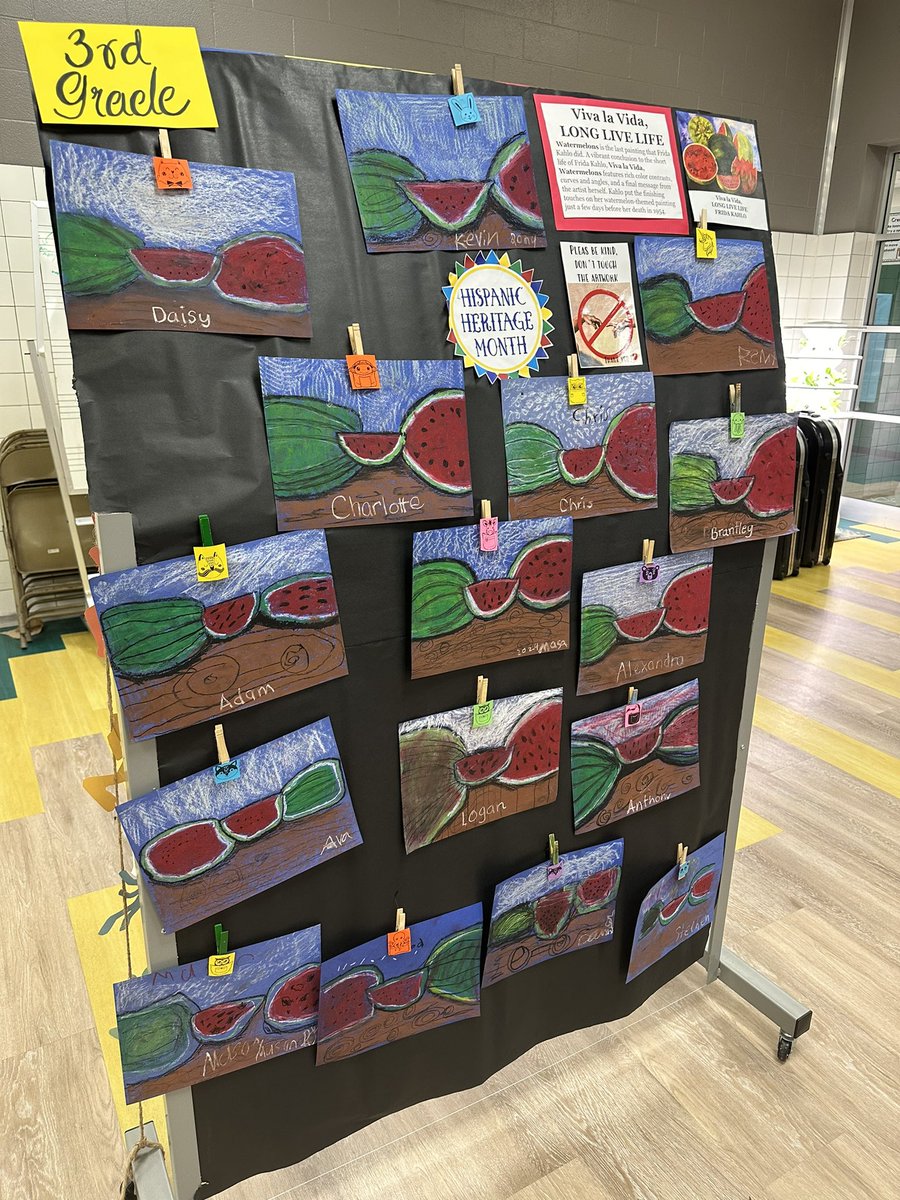 KristinPernici's tweet photo. Love that we showcased amazing student art tonight at @DmeElemRisd Literacy Night!!  #RISDBeTheOne https://t.co/0vDBPD52Le