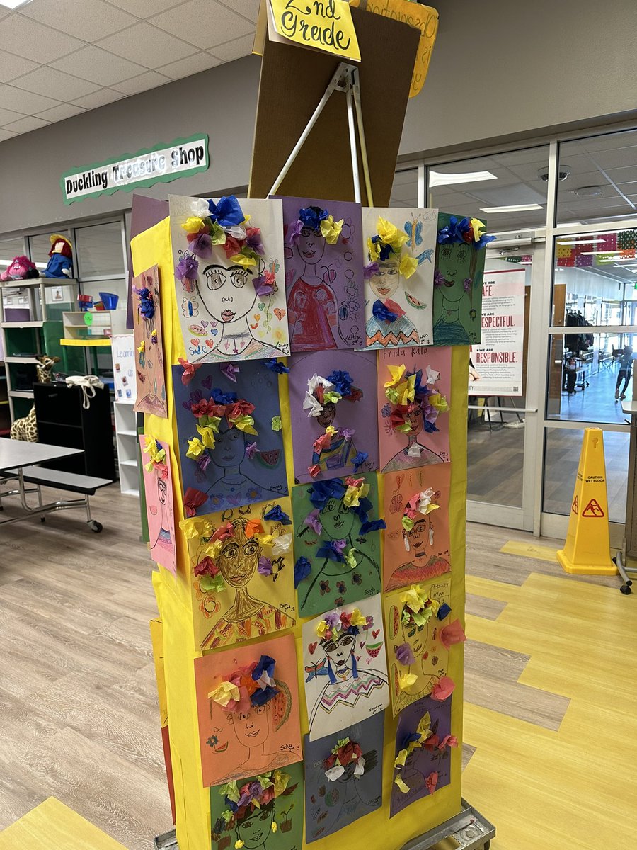KristinPernici's tweet photo. More awesome student art at @DmeElemRisd Literacy Night! #RISDBeTheOne https://t.co/zHHw6jeksw