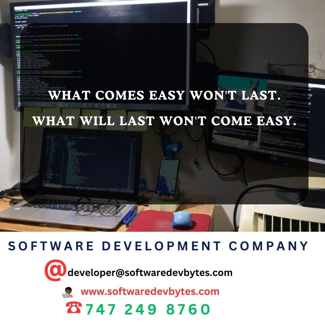 afeez20's tweet image. what comes easy won't last.
What will last won't come easy.
.
.
.
#softwaredevbytes
#website #websiteoptimisation #websiteupgrade #mobileapplications #app
#mobileappdeveloper in #california.
#reactnative #fullstack #cloudservices #ios #playstore
#android
