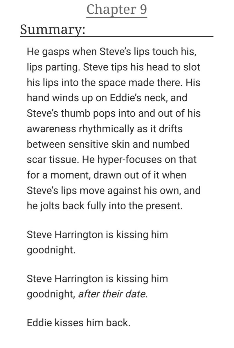 Why Can't This Be Love? (Side B) - chapter 9 is up!

archiveofourown.org/works/57522718…

#steddie #steddiefic #steveeddie