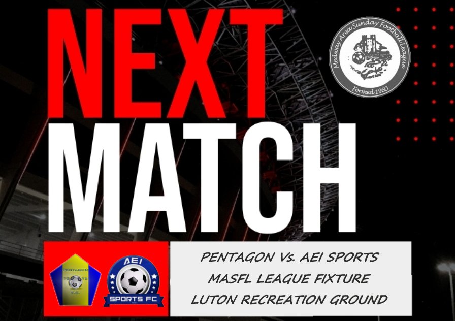 AEI Sports Sunday FC (@aeisportssunday) on Twitter photo NEXT MATCH: MASFL League Fixture
Pentagon Vs. <a href="/AEISportsSunday/">AEI Sports Sunday FC</a>
Luton Rec. - 10.30am KO
This coming Sunday is our first league fixture of the season. We will be looking to use last season's great league form into this campaign.
<a href="/SundayLeagueDay/">Sunday League Day</a> NEXT MATCH: MASFL League Fixture
Pentagon Vs. <a href="/AEISportsSunday/">AEI Sports Sunday FC</a>
Luton Rec. - 10.30am KO
This coming Sunday is our first league fixture of the season. We will be looking to use last season's great league form into this campaign.
<a href="/SundayLeagueDay/">Sunday League Day</a>