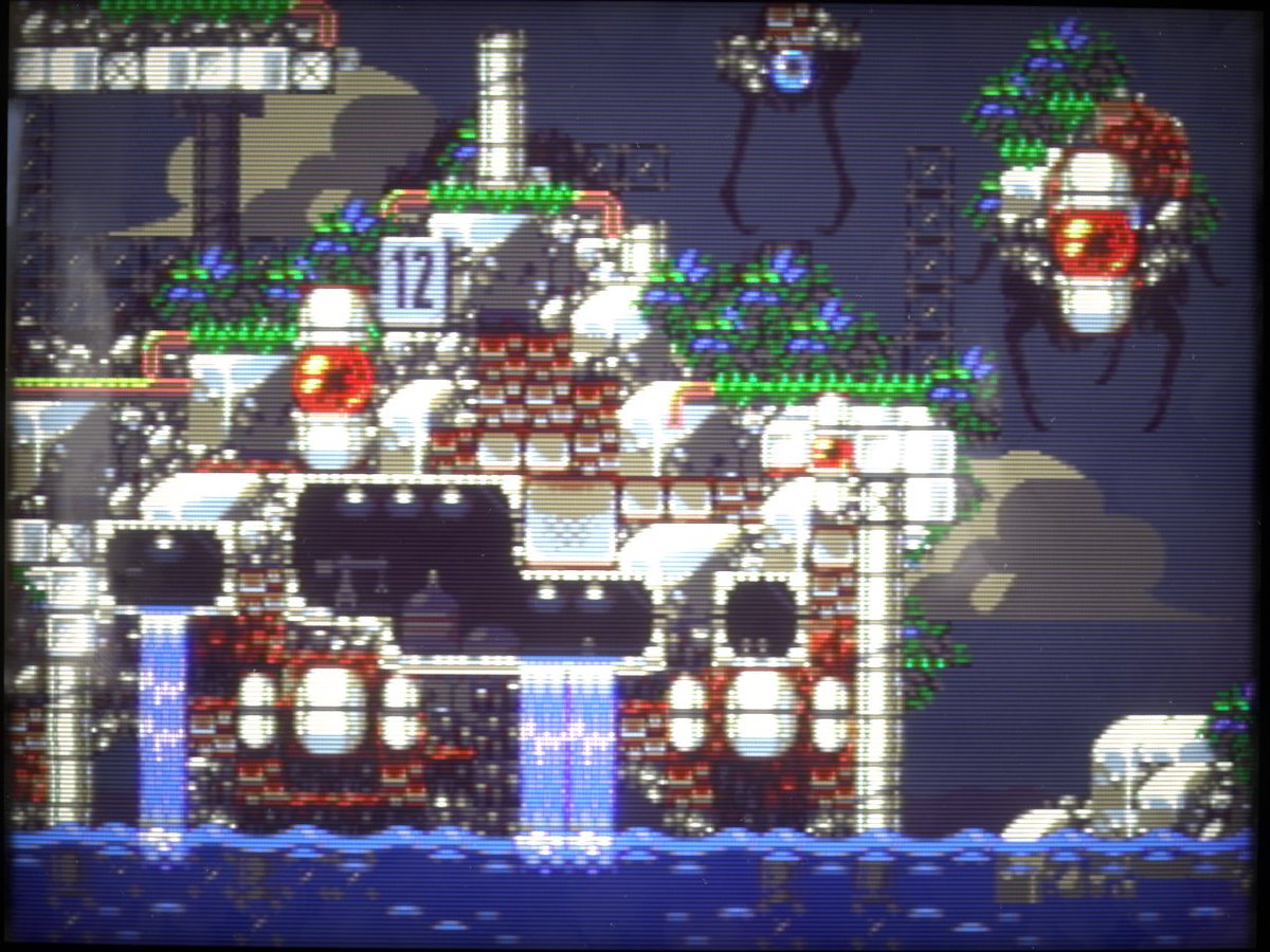 Here's something you haven't seen before- a reddish-themed version of my 2011 "Tropical HQ" tileset with insectoid floating islands :)