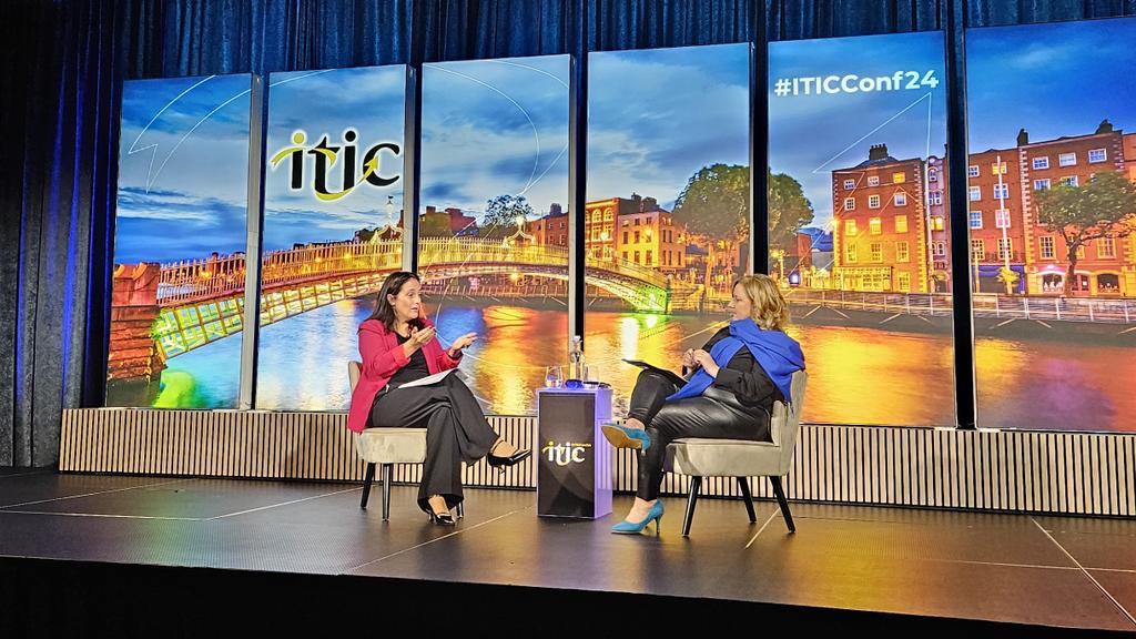 Ireland's Association for Adventure Tourism (@iaat_ie) on Twitter photo First session of #ITICConf24 is underway, featuring Minister for Tourism <a href="/cathmartingreen/">Catherine Martin</a>, discussing the airport cap, #VAT9 and the election - with MC <a href="/DearbhailDibs/">Dearbhail McDonald</a> First session of #ITICConf24 is underway, featuring Minister for Tourism <a href="/cathmartingreen/">Catherine Martin</a>, discussing the airport cap, #VAT9 and the election - with MC <a href="/DearbhailDibs/">Dearbhail McDonald</a>