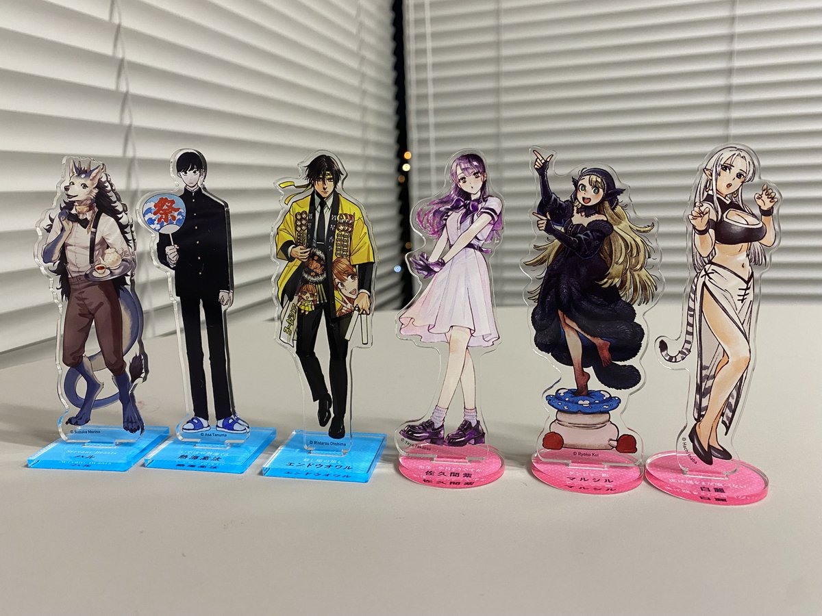 ハルタ　定期購読特典アクリルスタンド（マルシル、佐久間紫、白麗） ハルタ定期購読の特典① ✨【アクリルスタンド 6種】✨ イラストは