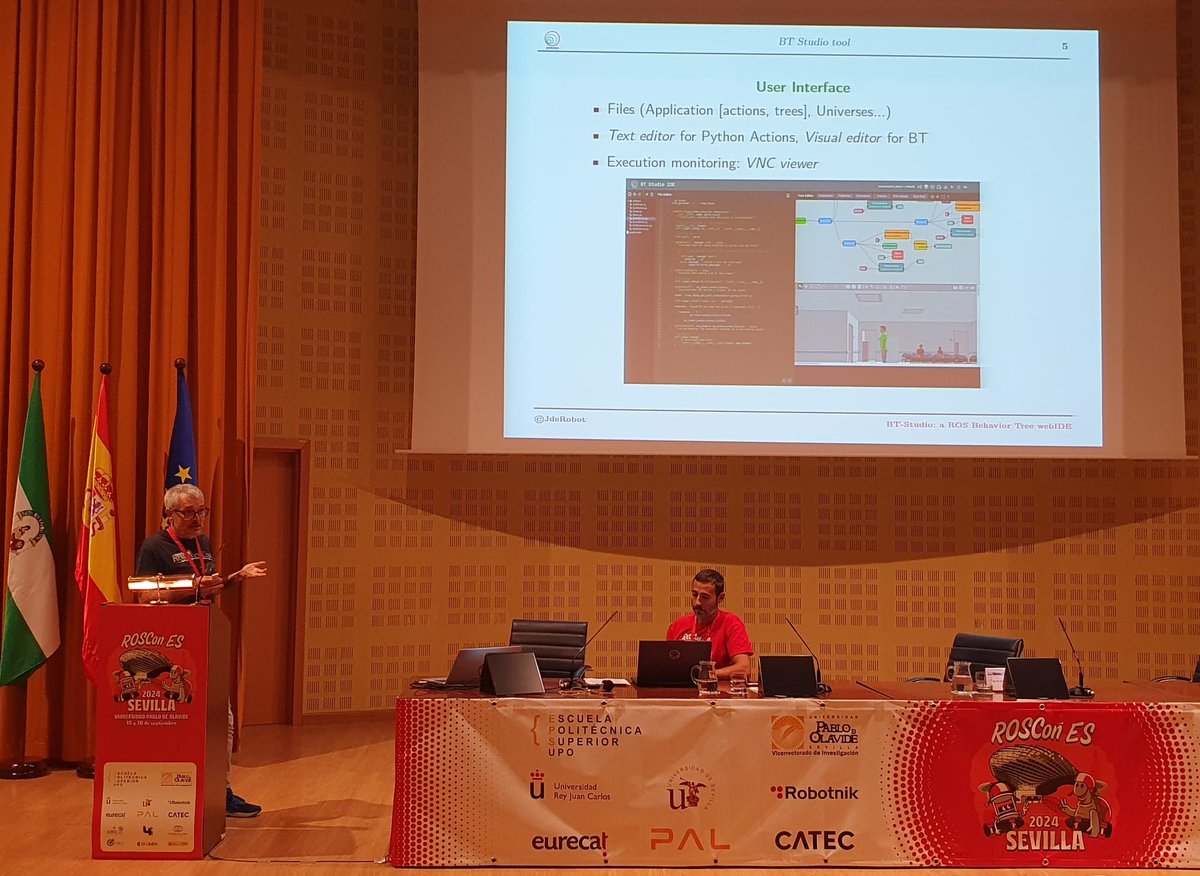 JdeRobot (@jderobot) on Twitter photo Last Friday we presented BT-Studio at <a href="/rosconspain/">ROSCon Spain 2025</a>, our tool for programming robotics applications using BehaviorTrees and the browser. Here you are the slides :-)
github.com/JdeRobot/bt-st… Last Friday we presented BT-Studio at <a href="/rosconspain/">ROSCon Spain 2025</a>, our tool for programming robotics applications using BehaviorTrees and the browser. Here you are the slides :-)
github.com/JdeRobot/bt-st…
