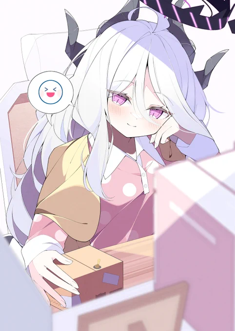 パジャマヒナちゃんのイラストです#ブルアカ 