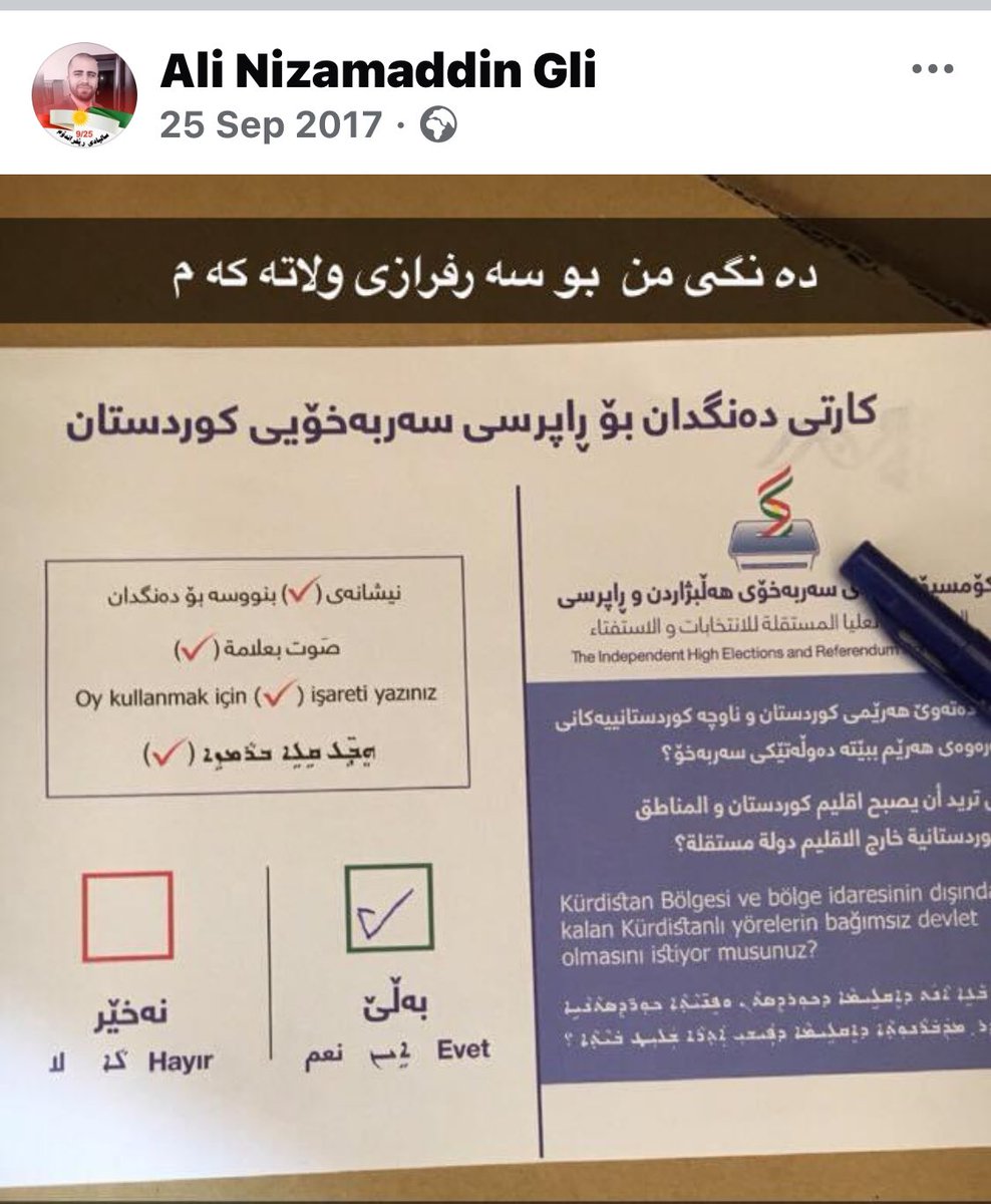 AliGliy's tweet photo. Kurdistan Referendum Anniversary ✌🏻 https://t.co/kR6LONBkJ0