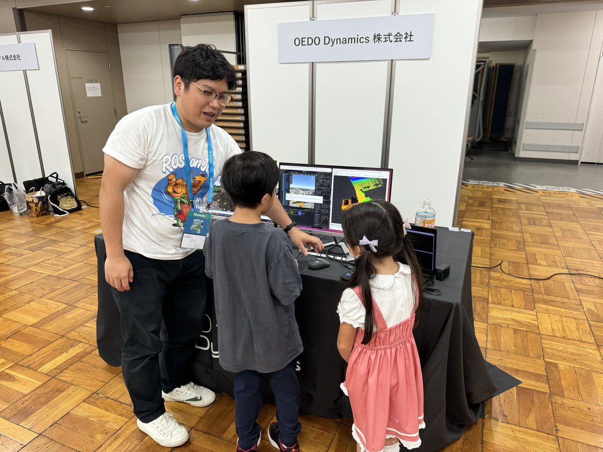 youtalk's tweet image. 小さな #ROSConJP2024 参加者に大人気の @oedodynamics