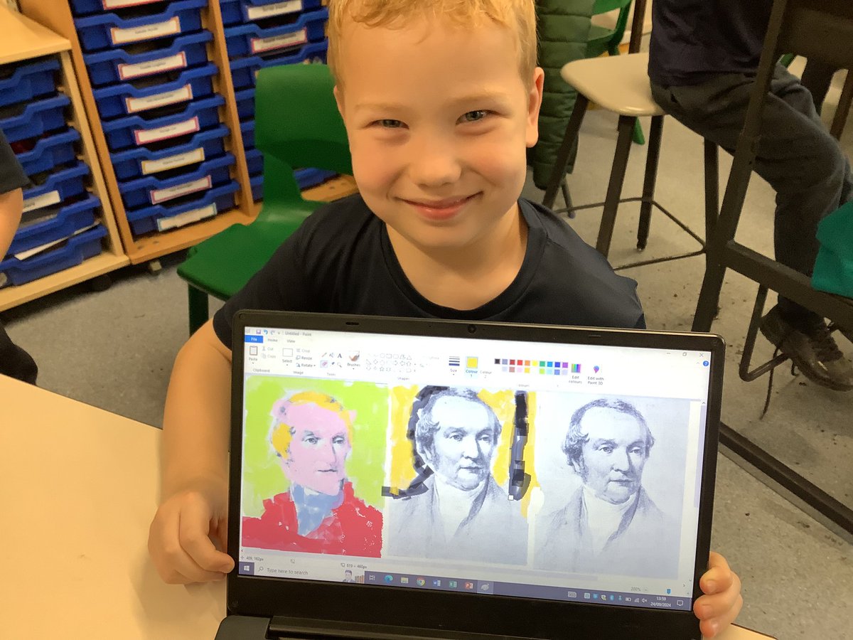 AckworthHoward's tweet image. 💻 In computing, Year 3 have been learning about digital devices.

This week, they recreated some school heritage day artwork using a laptop. They evaluated the pros and cons of using a digital device versus creating art on paper. 

#AckworthHowardComputing