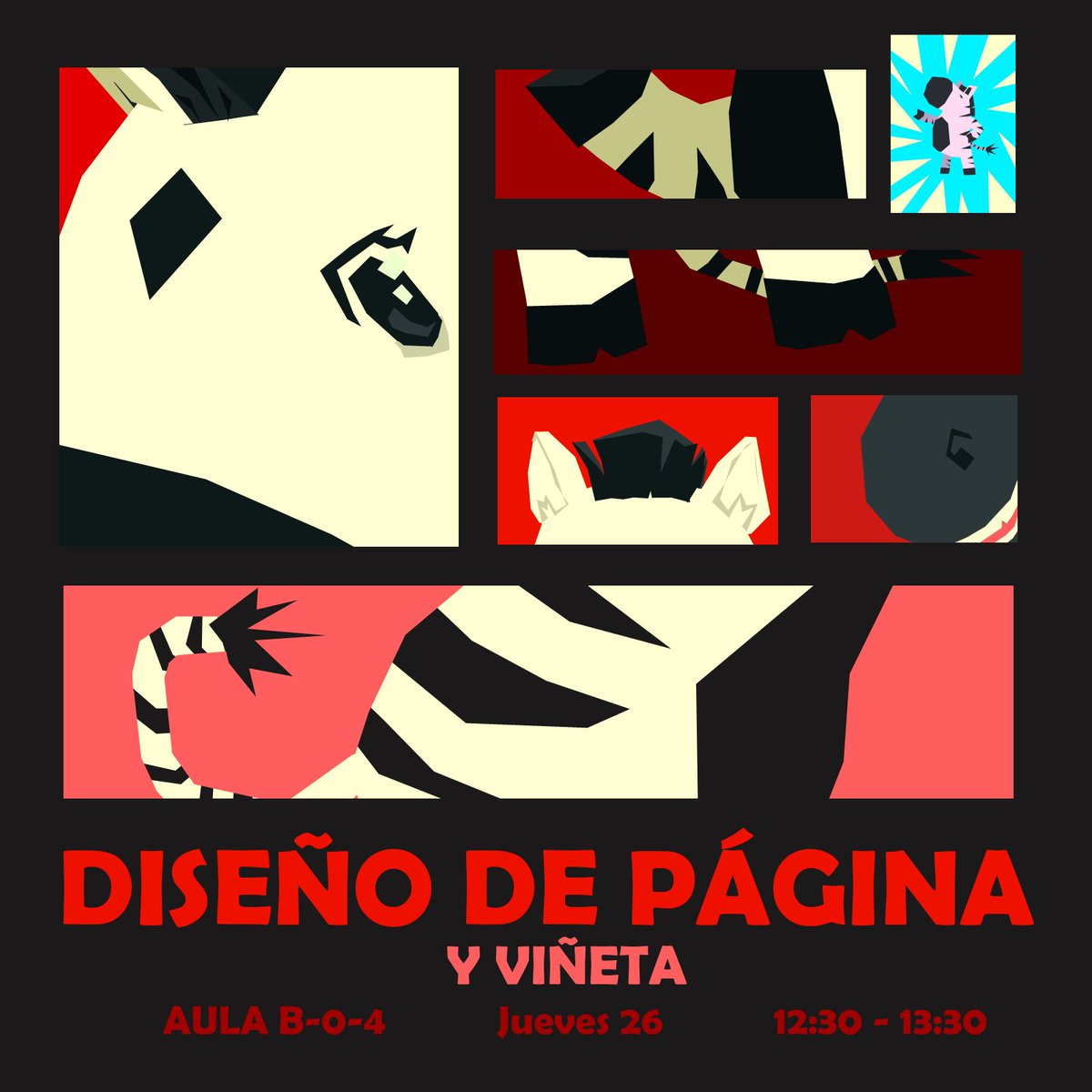 Buenos días cebritas! 
La sesión de esta semana será de Diseño de página y Viñetas
Daremos consejos sobre cómo organizar tus viñetas y hablaremos de los distintos tipos que se pueden encontrar generalmente 
Esperamos veros ^^ 

Cartel de <a href="/robotic_poet/">Lottie !! #ArtistsForValencia🖌️🇵🇸</a>