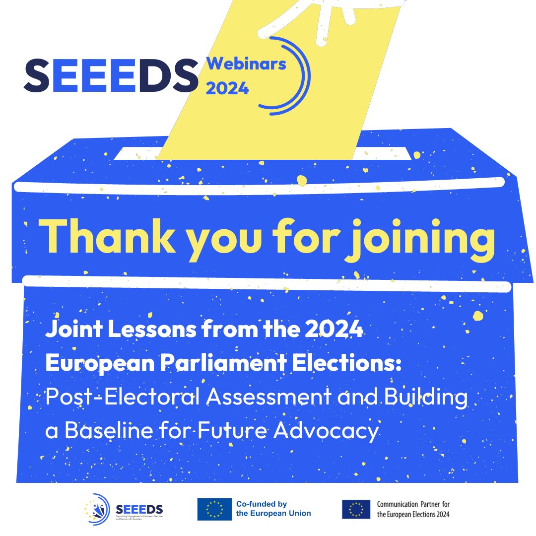 EPD - European Partnership for Democracy (@epdeu) on Twitter photo #Policy💬
🗣️Thank you to the amazing speakers and participants for joining fruitful discussions on the way ahead for new inclusive electoral reforms in the EU.🧵
<a href="/ArminRabitsch/">Armin Rabitsch</a> @electionEU <a href="/DemocracyR/">Democracy Reporting International</a> <a href="/Odp_Polityka/">Fundacja Odpowiedzialna Polityka</a> <a href="/EPDE_org/">EPDE - European Platform for Democratic Elections</a> <a href="/EU_Commission/">European Commission</a> <a href="/spornschlegel/">Sophie Pornschlegel</a> <a href="/DelorsEurope/">Europe Jacques Delors</a> #Policy💬
🗣️Thank you to the amazing speakers and participants for joining fruitful discussions on the way ahead for new inclusive electoral reforms in the EU.🧵
<a href="/ArminRabitsch/">Armin Rabitsch</a> @electionEU <a href="/DemocracyR/">Democracy Reporting International</a> <a href="/Odp_Polityka/">Fundacja Odpowiedzialna Polityka</a> <a href="/EPDE_org/">EPDE - European Platform for Democratic Elections</a> <a href="/EU_Commission/">European Commission</a> <a href="/spornschlegel/">Sophie Pornschlegel</a> <a href="/DelorsEurope/">Europe Jacques Delors</a>