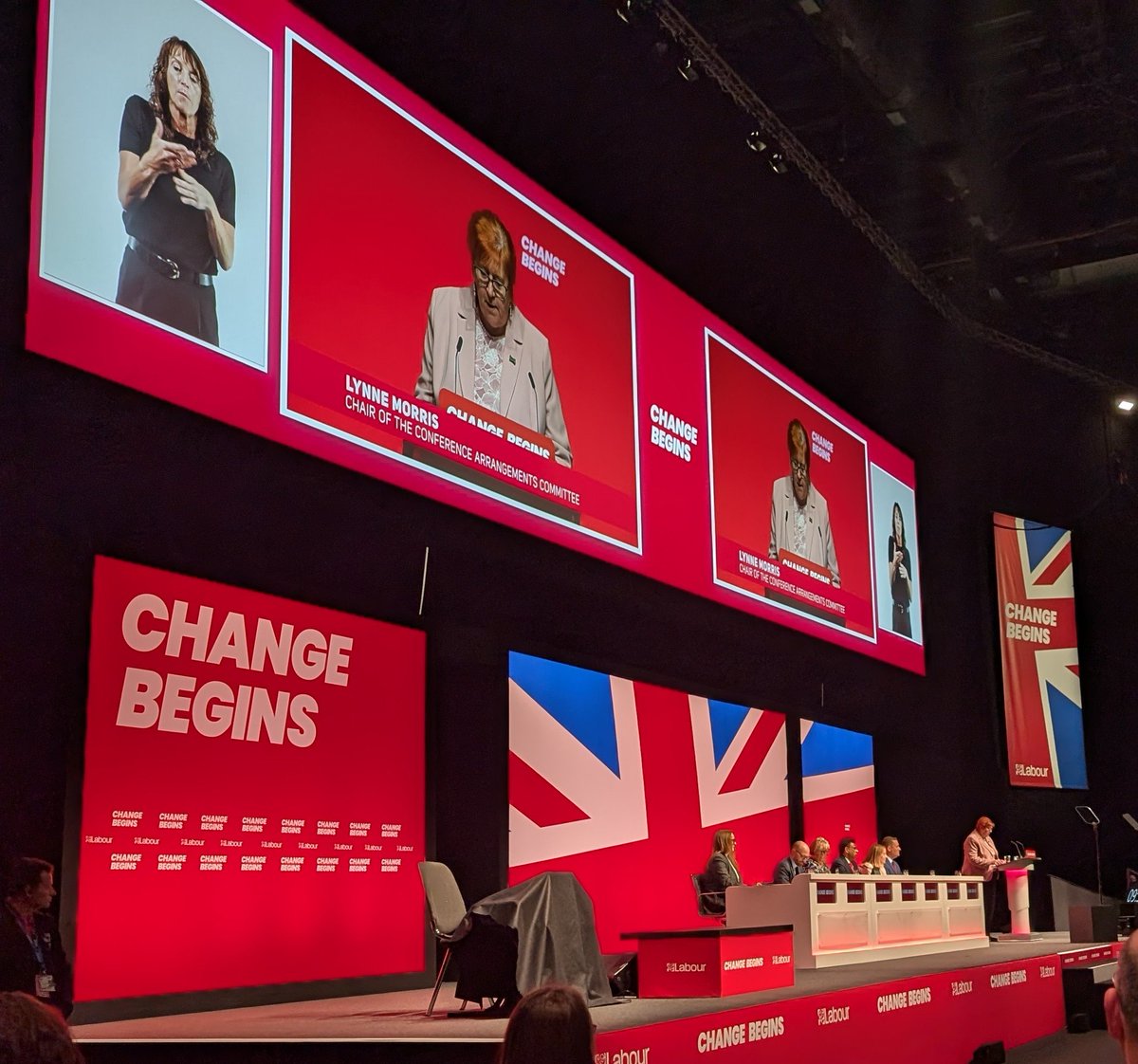 Final morning at #LabourConference24, final presentation of the CAC Report from Lynne. No questions this morning so we can charge ahead with business.