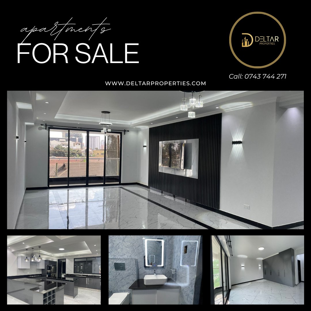 deltar_pl's tweet photo. Spacious 4-bedroom apartments:  
🏡 1 Master Ensuite  
🏡 3 Ensuite Bedrooms  
🏡 2 Balconies  
🏡 240 sqm of thoughtfully designed space  

Your ideal home awaits at The Oak Residence in Westlands. 

Call us today: 0743 744 271 

#LuxuryLiving  #apartmentsforsale https://t.co/P8Z6z8oxAW