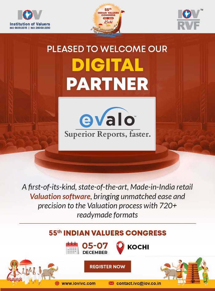 IOVvaluation's tweet image. We are pleased to welcome E Valo as our esteemed Digital Partner!

Join IVC 2024 in Kochi as a Partner, Sponsor, or Exhibitor and expand your network as a Valuation professional.

visit: iovivc.com/page/partners

#IVC #EValo #DigitalPartner #IOV #Kochi #Event #Valuation #Valuers