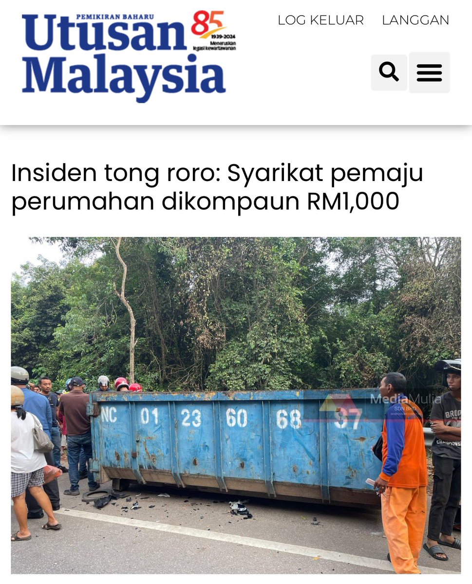 Ini la namanya undang-undang dunia.

Tak ada ke lawyer boleh bantu ibu tunggal tu saman PBT kaw kaw?

Dia tengok sendiri anak anak dia mati kat sana. 

انا لله وانا اليه راجعون 

utusan.com.my/berita/2024/09…