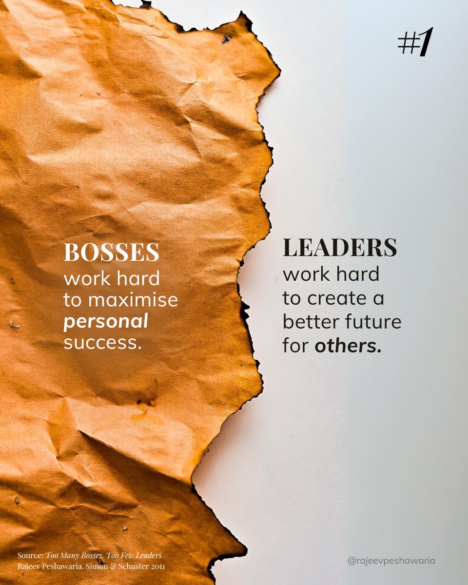 Rajeev Peshawaria (@rajeevpeshawria) on Twitter photo Do you work for a boss or a leader?
#RajeevPeshawaria #leadershipenergy #leadership #leadershipskills #leadershipdevelopment #boss Do you work for a boss or a leader?
#RajeevPeshawaria #leadershipenergy #leadership #leadershipskills #leadershipdevelopment #boss