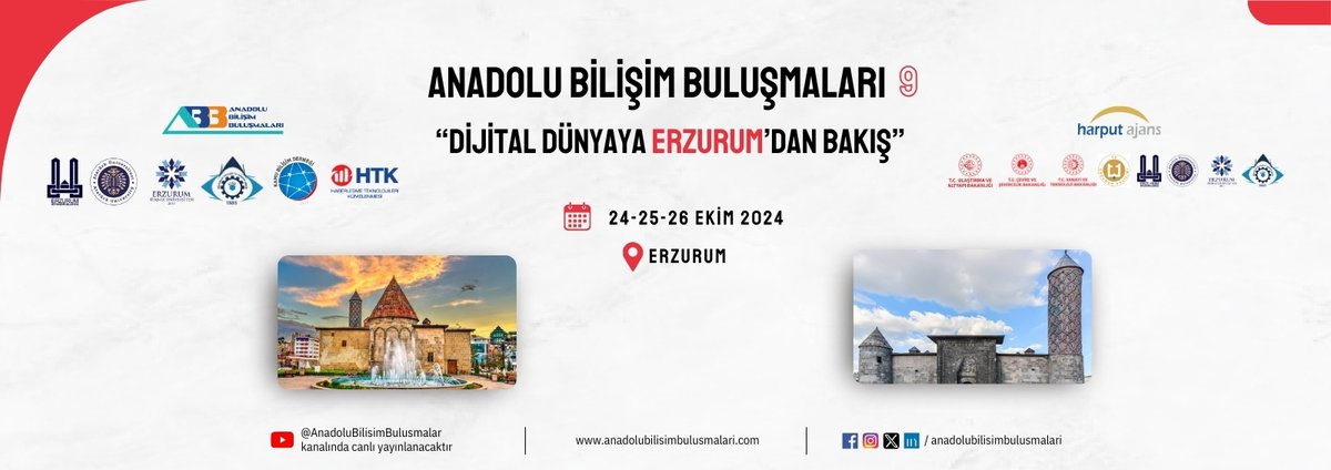 "Dijital Dünyaya Erzurum'dan Bakış: Anadolu'nun Kalbinde Teknolojiye Yön Veriyoruz!"
📡 Anadolu'nun kalbinde buluşuyoruz! #Erzurum'da gerçekleşen Anadolu Bilişim Buluşmaları'nda dijital dünyanın geleceğini konuşuyoruz. 🌍🚀
💻🔍 #Bilişim #Teknoloji #AnadoluBilişimBuluşmaları