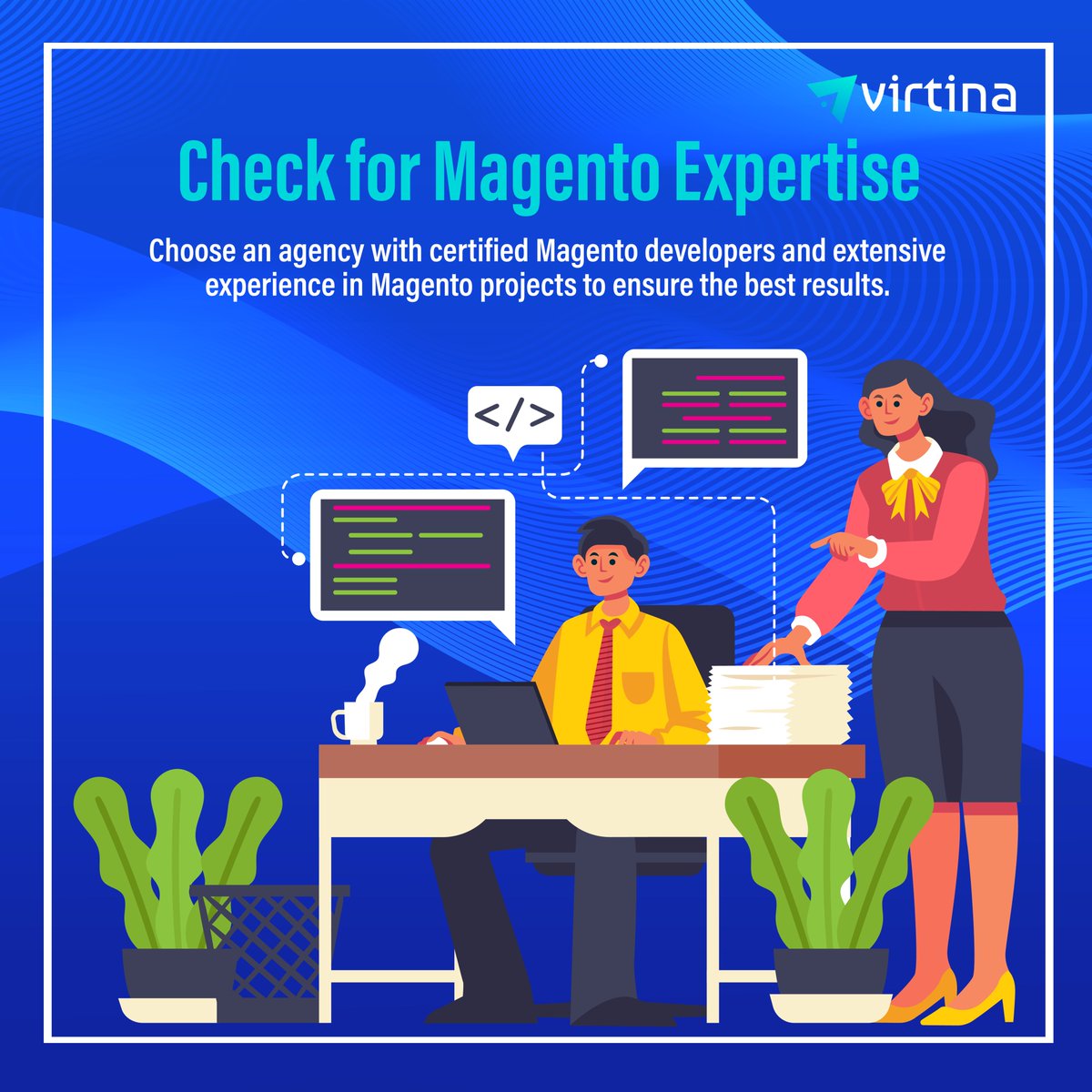 VirtinaPro's tweet image. Looking for the right Magento partner to elevate your eCommerce store? Find a Magento agency that checks all these boxes to ensure a successful eCommerce journey! 
#MagentoDevelopment #EcommerceAgency #MagentoPartner #CustomSolutions #MagentoSupport #Virtina #EcommerceGrowth