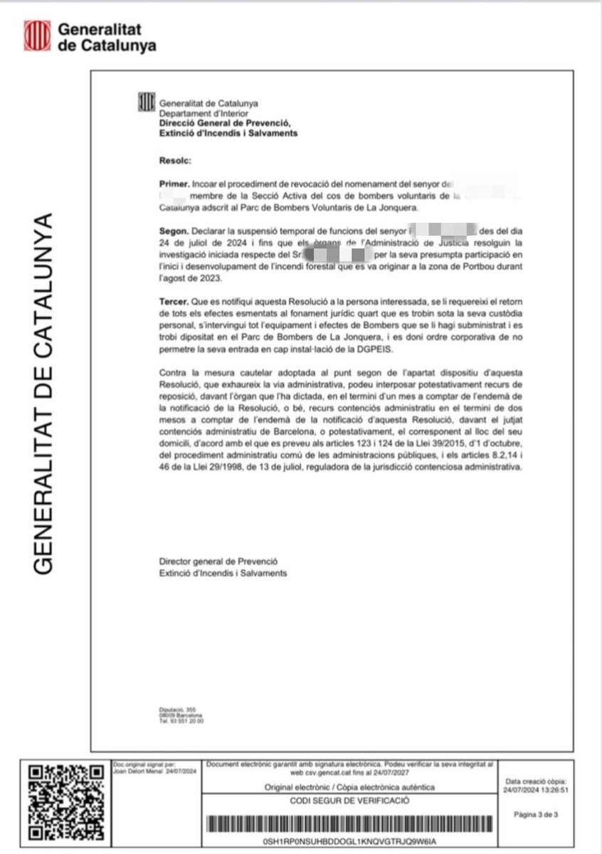 Profess61661910's tweet photo. Nova extralimitació de funcions, abús de dret i de poder, efectuant revocació i suspensió de funcions a un bbvv, ressò notícies de premsa, investigat, vulnerant el dret a la pressumpció d'innocència q està molt per sobre del dret administratiu i sense acusació ni sentència ferma. https://t.co/0a9VrpAub5
