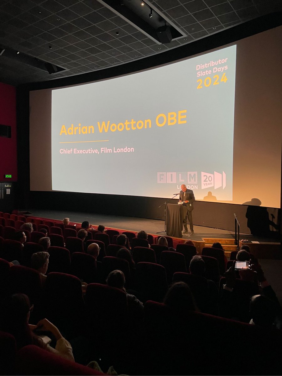 Film_London's tweet photo. “I feel positive about the future. In the next 12 months, I see our industry in a really strong position.” Our Chief Executive @aojwFL_BFC kicks off Distributor #SlateDays 2024! https://t.co/Lec6V22nwc