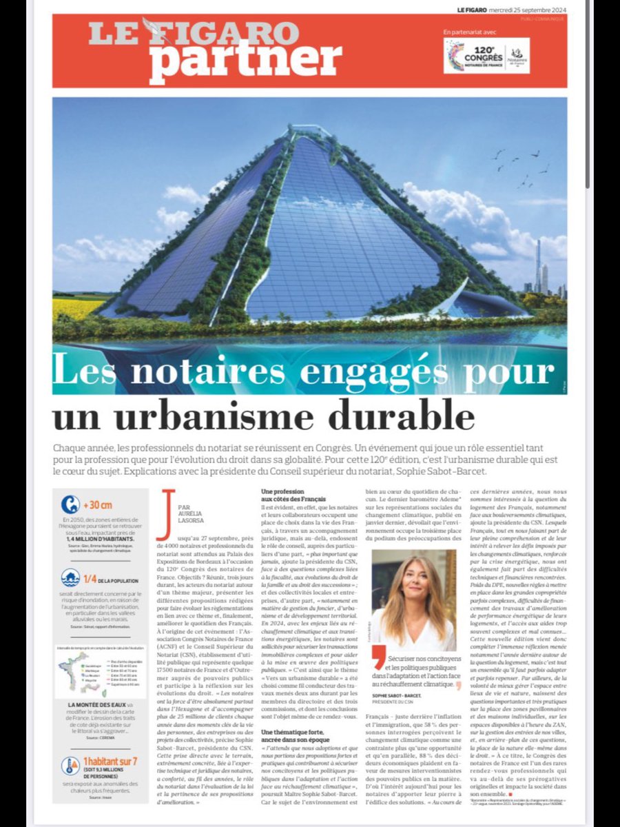 CongresNotaires's tweet photo. 🗞️Retrouvez le @CongresNotaires dans le @Le_Figaro du jour qui met en lumière l’engagement du notariat pour un urbanisme durable.
#CongrèsDesNotaires #UrbanismeDurable #Bordeaux2024 #Urbanisme #Inauguration #NotairesdeFrance
@Notaires_CSN 
@OlivierMarin1 https://t.co/hQatOo0MmI