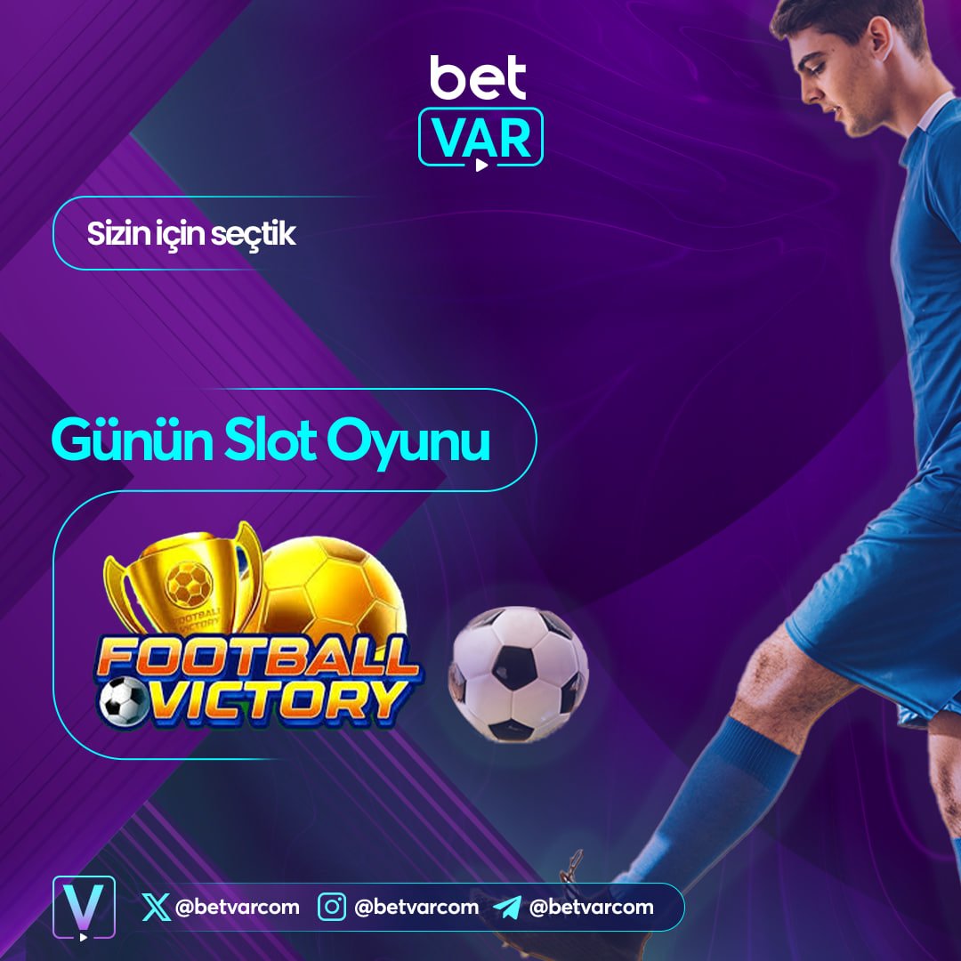 ☄️ Yüksek Çarpanlar Bu Oyunda !

✨ Günün en çok kazandıran slotunu sizin için seçtik!

⬆️ En gözde oyunlardan Football Victory ! 

✔️Kazancın Tek Adresi #BetVar

📱Kazanmak İçin Hemen Tıkla ; t2m.io/betvargiris