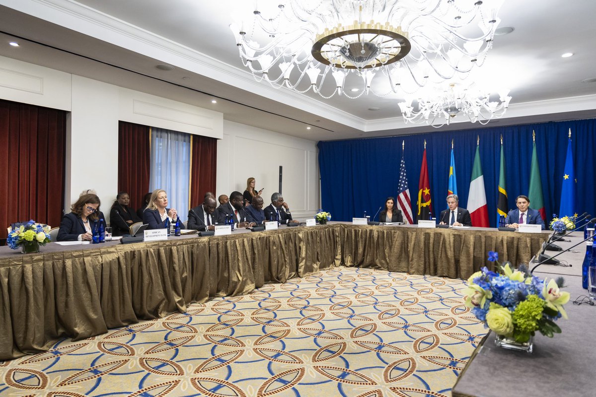 Jutta Urpilainen (@juttaurpilainen) on Twitter photo .<a href="/SecBlinken/">Secretary Antony Blinken</a> hosted a high-level roundtable on the Lobito Corridor, a major economic artery connecting 🇦🇴🇨🇩🇿🇲.
Through this #GlobalGateway flagship, we are working closely with the African partners and 🇺🇸 to realise the Corridor’s full transformative potential. .<a href="/SecBlinken/">Secretary Antony Blinken</a> hosted a high-level roundtable on the Lobito Corridor, a major economic artery connecting 🇦🇴🇨🇩🇿🇲.
Through this #GlobalGateway flagship, we are working closely with the African partners and 🇺🇸 to realise the Corridor’s full transformative potential.