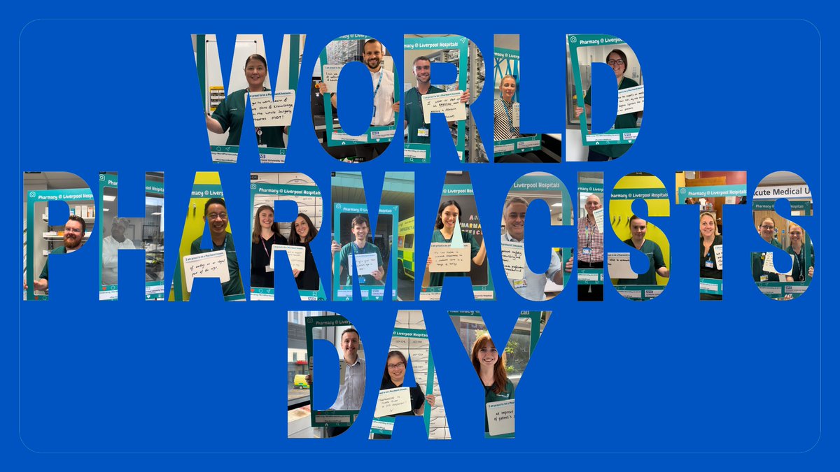 nhsUHLG's tweet photo. Happy #WorldPharmacistDay! 💊

Thank you to all our colleagues in Pharmacy who play such an important role in helping us deliver the best care possible to our communities 💚 https://t.co/xke8sRjaI5