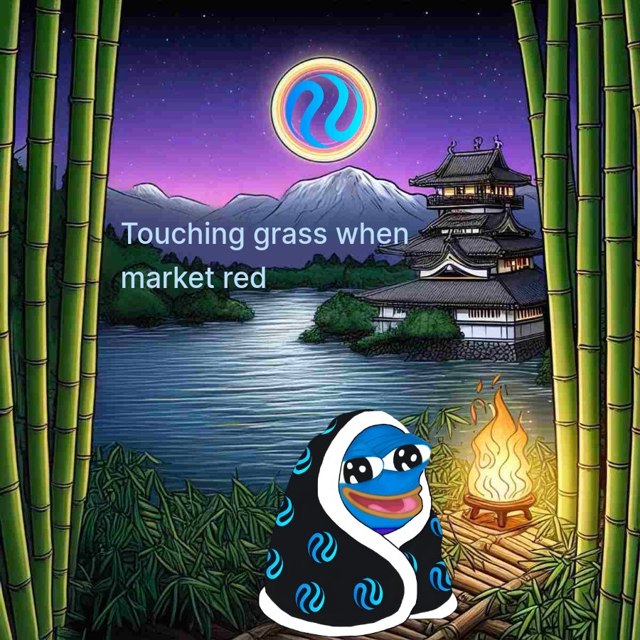 Surya_xyz_'s tweet photo. Ninja Touching Grass Whenever Market Getting Red 🍃

When Market Red Outside Pain Inside So Take A Movement For Touching Grass And Let Them Market Stable !

@injective meme | 
@MDCryptoWorld |  #InjectiveMEME https://t.co/87ZbQdjsR0