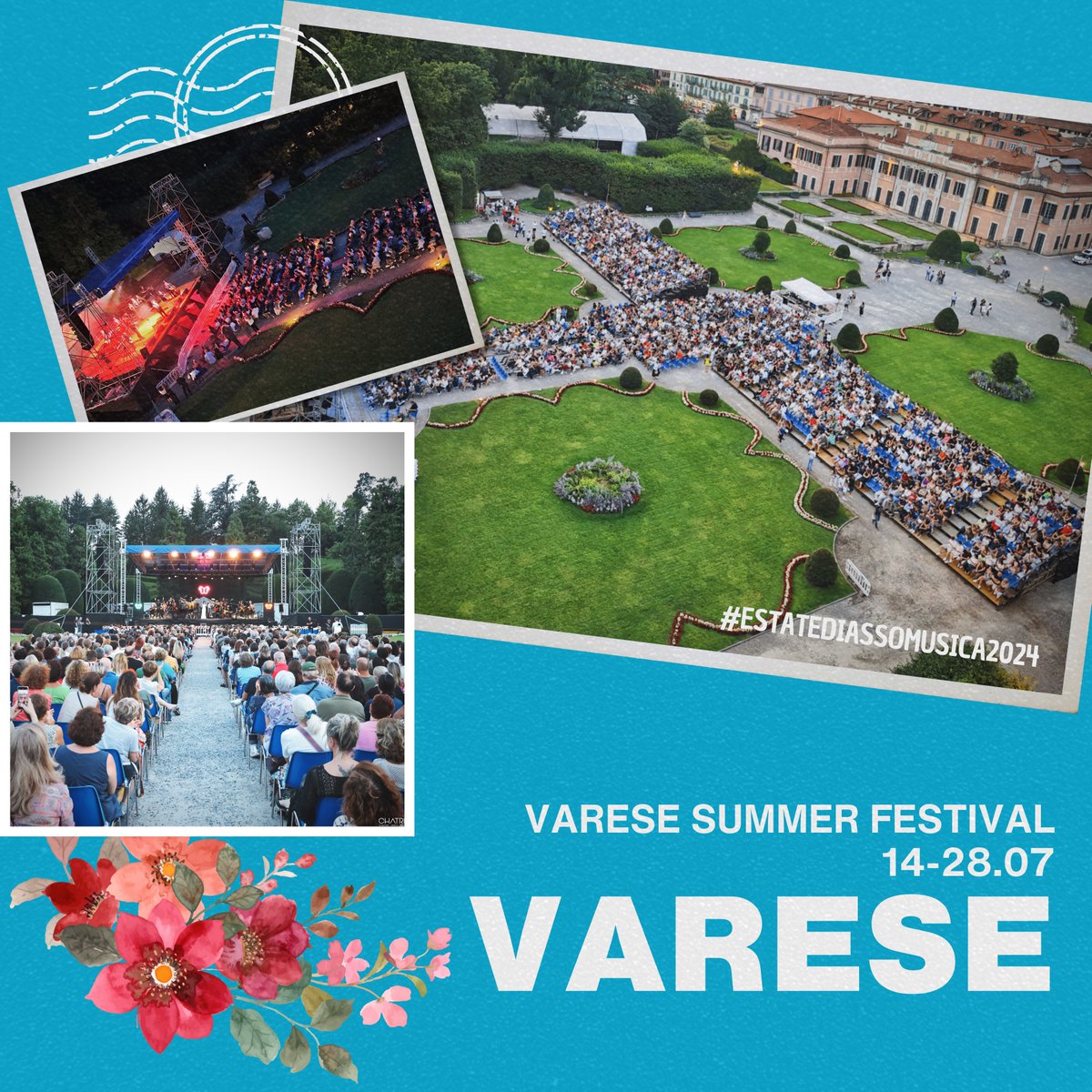 L'#EstatediAssomusica2024 è arrivata a Varese! 

Il #VareseSummerFestival ha attratto quasi 15.000 spettatori nei Giardini di Palazzo Estense, con 11 spettacoli dal vivo. Il 60% di visitatori da fuori città, inclusi turisti da Svizzera, Germania e USA a conferma del grande