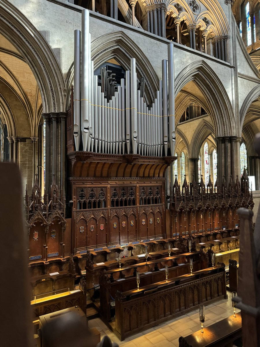 SeanFarrell67's tweet image. Early arrival in glorious @SalisburyCath to practice on the Rolls Royce of organs in what, for me, is the jewel in the crown of cathedrals. What a treat. Looking forward to being joined by @Welly_Music Chapel Choir later on for evensong