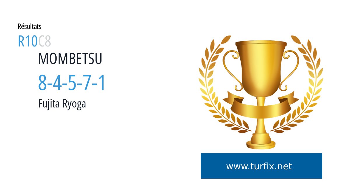 TurfixMaster's tweet image. turfix.net : Arrivée #PMU de R10 C8+ 1 bonus de 100€ en suivant ce lien : turfix.net/bonus-zt #MOMBETSU #PMU #turf #bonus #freebets